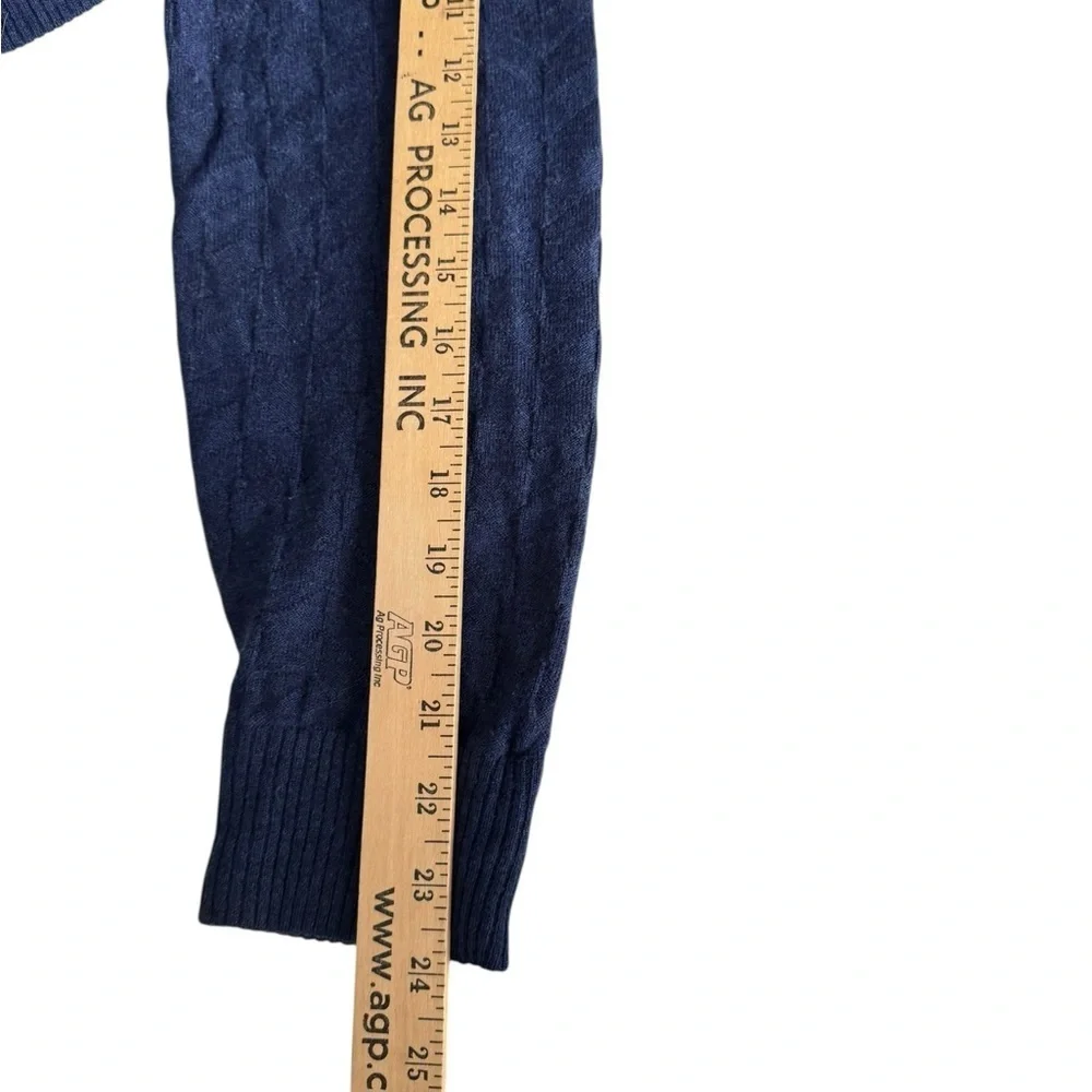 Robert Graham 100% Wool Quarter Zip Sweater Men’s M Blue Textured Knit Luxury